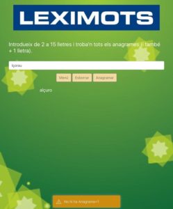 anagramador de web Leximots