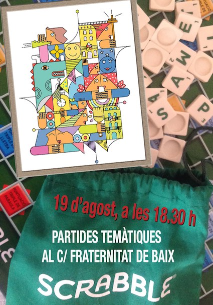 Cartell Festes de Gràcia 2021 Scrabble